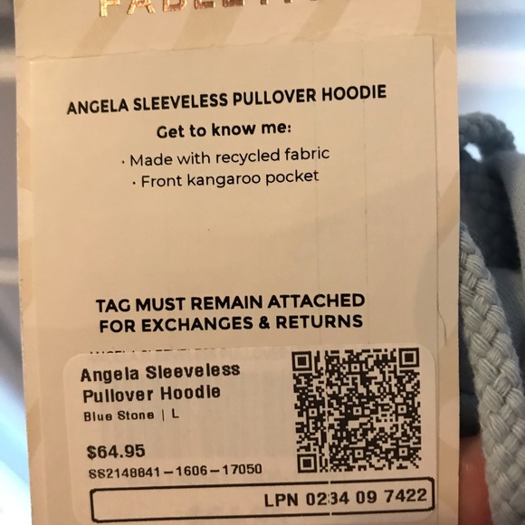 Pull over sweatshirt material vest - Picture 2 of 3